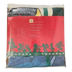 Disney Santa's Workshop Handgefertigte Gesteppte Decke Mickey Minnie Mouse Bild 2