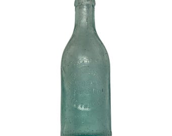 Butelka na napój gazowany South Bethlehem Bottle Works FP i CO o pojemności 8 uncji, barwiona na niebiesko-zielono