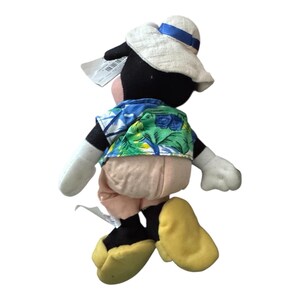 Mickey Mouse Plush Tourist Toy The Disney Store 9" Mini Bean Bag Plush with Tags image 2