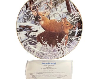 Snowbound Pride Of The Wilderness Bob Travers Danbury Mint Collector Plate