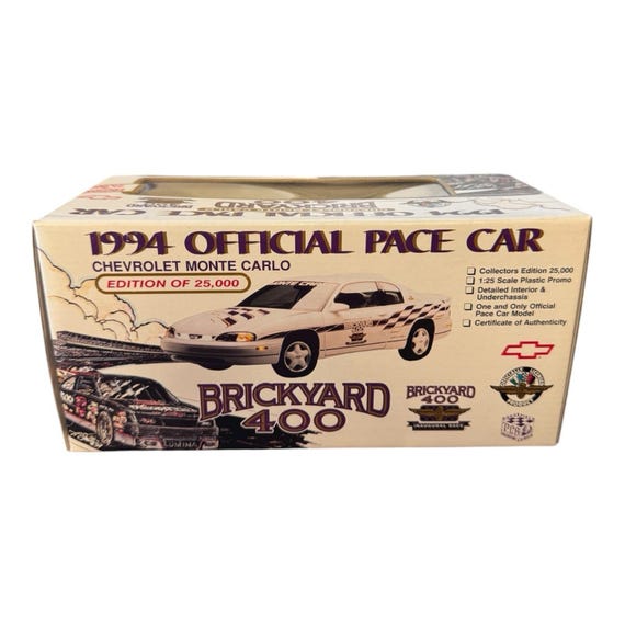 1994 Official Pace Car Brickyard 400 Chevrolet Monte Carlo 1/25