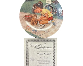 Nurse Nancy Children's Hour-serien av Mike Hagel samlartallrik