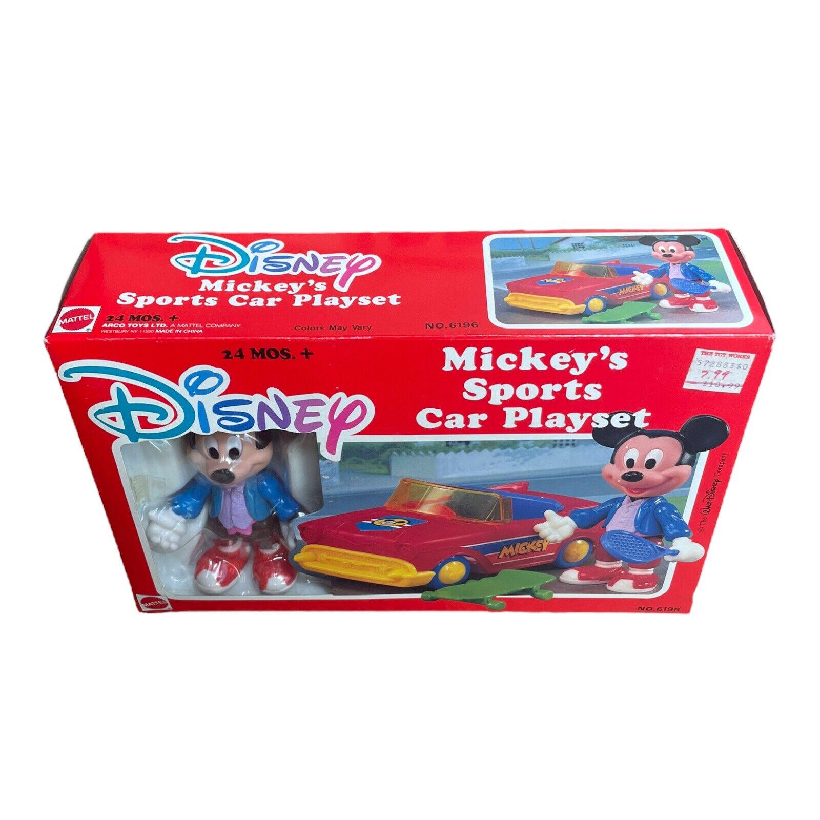 Disney Mickey's Sports Car Playset ARCO No 6196 Vintage in