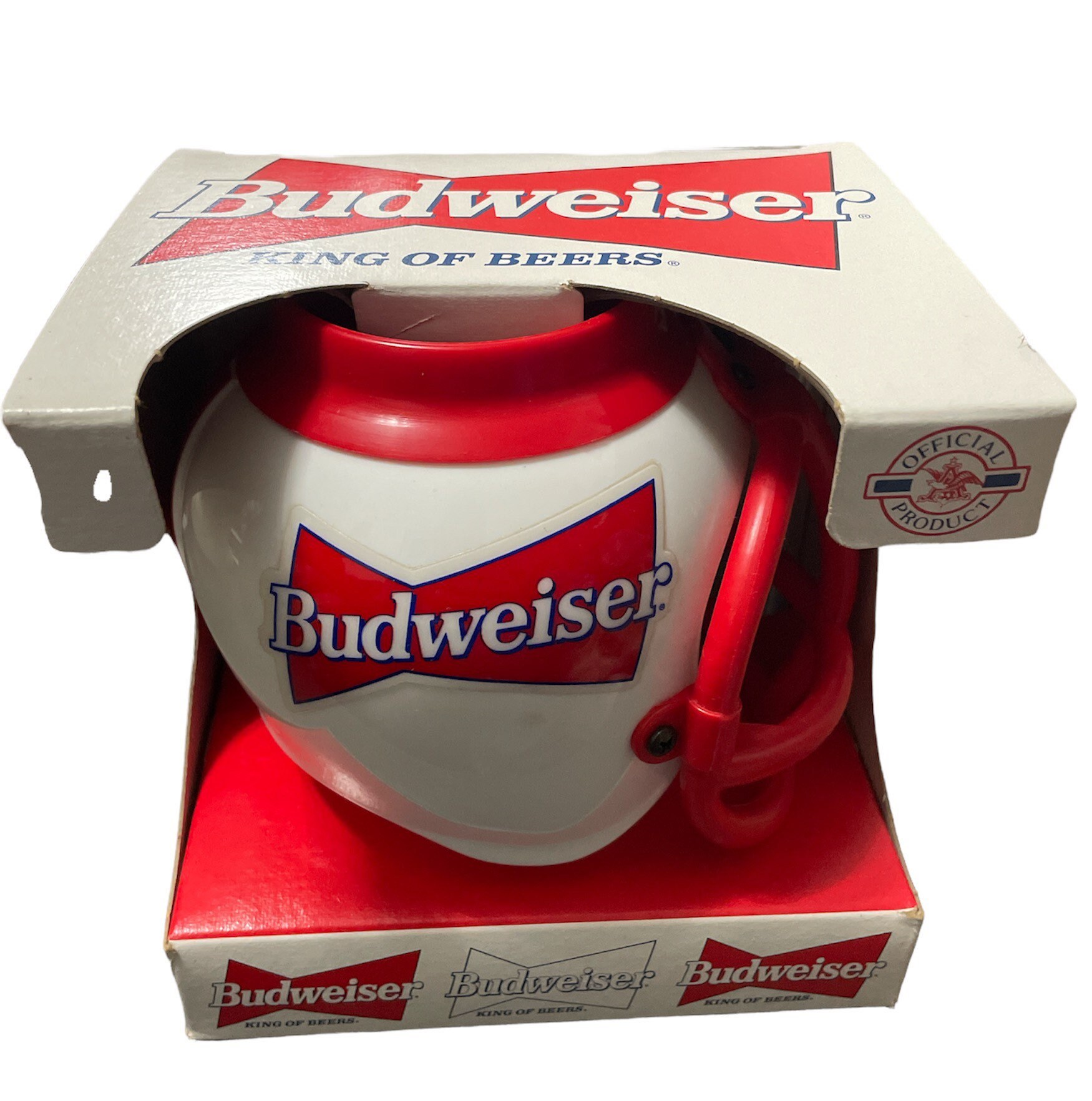 Budweiser Football Helmet Can Cooler Koozie Etsy