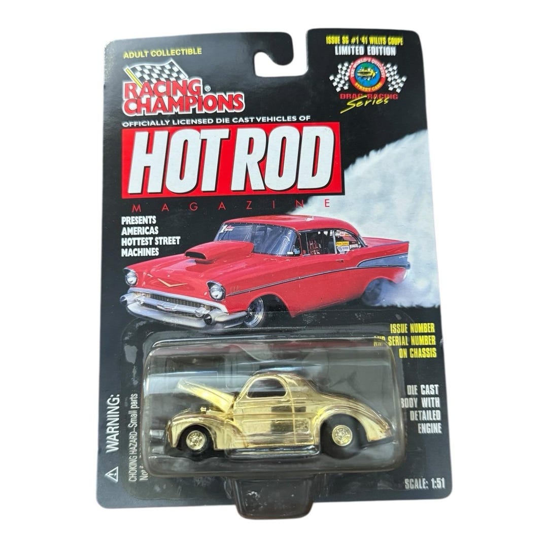 Racing Champions Hot Rod Magazine Thom Taylor 41 Willys Coupe SG 1