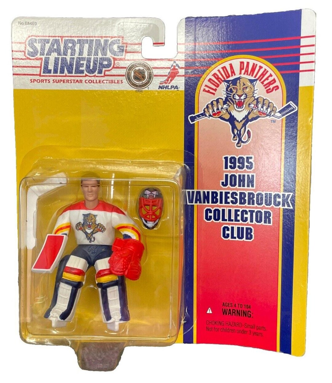 Lot De 4 Cartes De Hockey Painted Warriors 1995-96 Donruss - Fu, Vanbiesbrouck, Thibault En Boîte