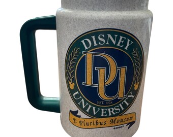 Disney University E Pluribus Mousum Travel Coffee Mug Whitman Warren PA USA