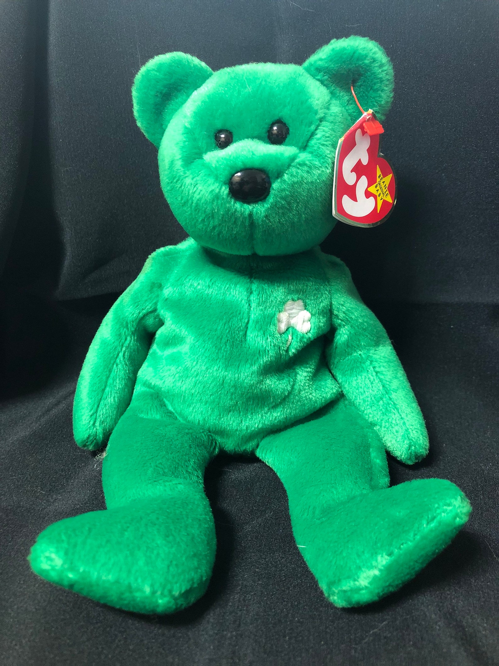 TY Beanie Baby Green Shamrock Bear erin | Etsy