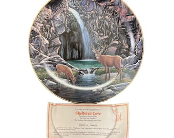Sheltered Cove Wilderness Reflections Danbury Mint Straalen Collector Plate