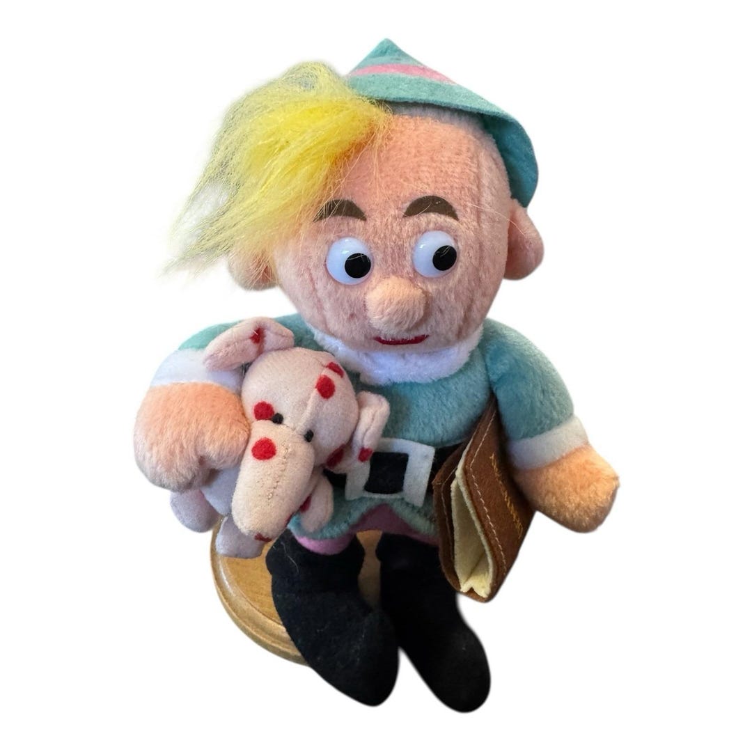 Rudolph Island of Misfit Toys Herbie the Elf Dentist 1999 Plush Toy ...