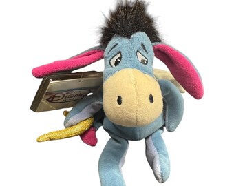 Disney Cupid Eeyore Winnie The Pooh Mini Bean Bag Plush 9"