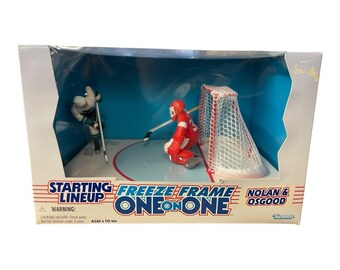 Owen Nolan & Chris Osgood 1997 Starting Lineup Freeze Frame One on