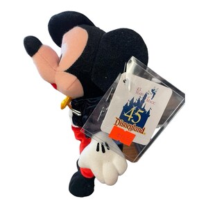 Mickey Mouse Velvet Disney 2000 Bean Bag Plush image 4