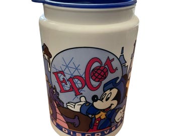 Disney Epcot World Showcase Discovery Park Travel Mug Whirley Mickey Pooh