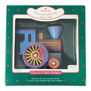 Blechlokomotive 7 der Serie 1988 Hallmark Andenken Ornament