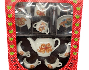 Lucy & Me 12 Piece Miniature Porcelain Tea Set