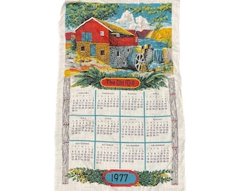 The Old Mill 1977 Cloth Calendar