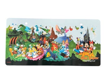Disney Magic Kingdom Theme Park License Plate Characters Plastic