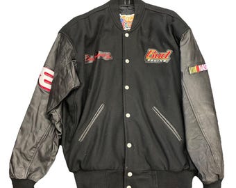 NASCAR Dale Jr. Suede Leather Jacket, Wilson Leather Chase