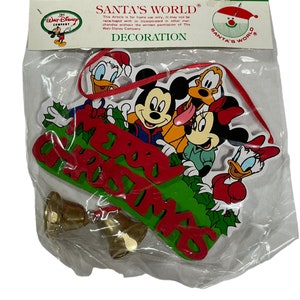 Disney Christmas Mickey and Friends Kurt Adler Merry Christmas Group Holiday Ornament