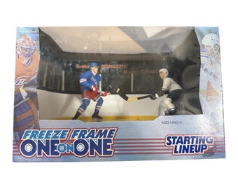 1998 Kenner Starting Lineup Wayne Gretzky & Pavel Bure Freeze Frame One on One
