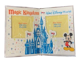 Walt Disney Resort Castle Mickey-fotolijst jaren 90 vintage desktop
