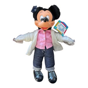Mickey Mouse 11" Applause Walt Disney Sock Hop Varsity Plush image 1