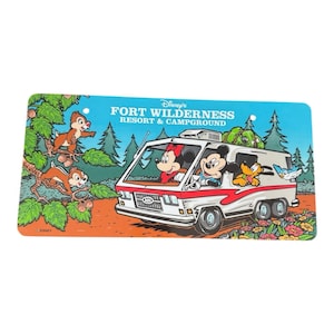Plaque d'immatriculation WDW Fort Wilderness Resort Vtg 1997 Plastique