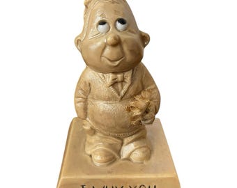 Russ Bernie "I Wuv You" Figurine I Love You Novelty Figurine