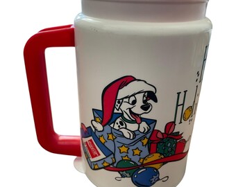 Disney 101 Dalmatians Happy Holidays Christmas Mug Walt Disney World 25th Anniv