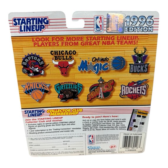 Clifford Robinson Portland Blazers 1996 Starting Lineup Action