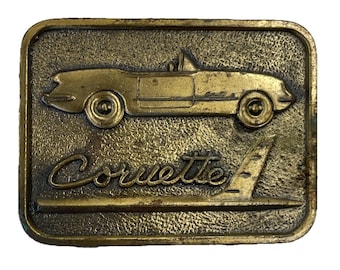 コルベットC1 真鍮製ベルトバックル 1970年代