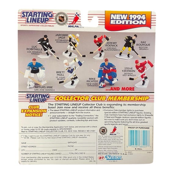 Brett Hull St Louis Blues 1994 Starting Lineup Figure - Etsy Israel