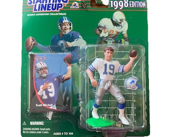Scott Mitchell #19 Detroit Lions Starting Lineup 1998 Edition Figure