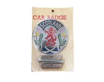 Vintage emaille Schotland leeuw ongebreidelde schild auto grill badge