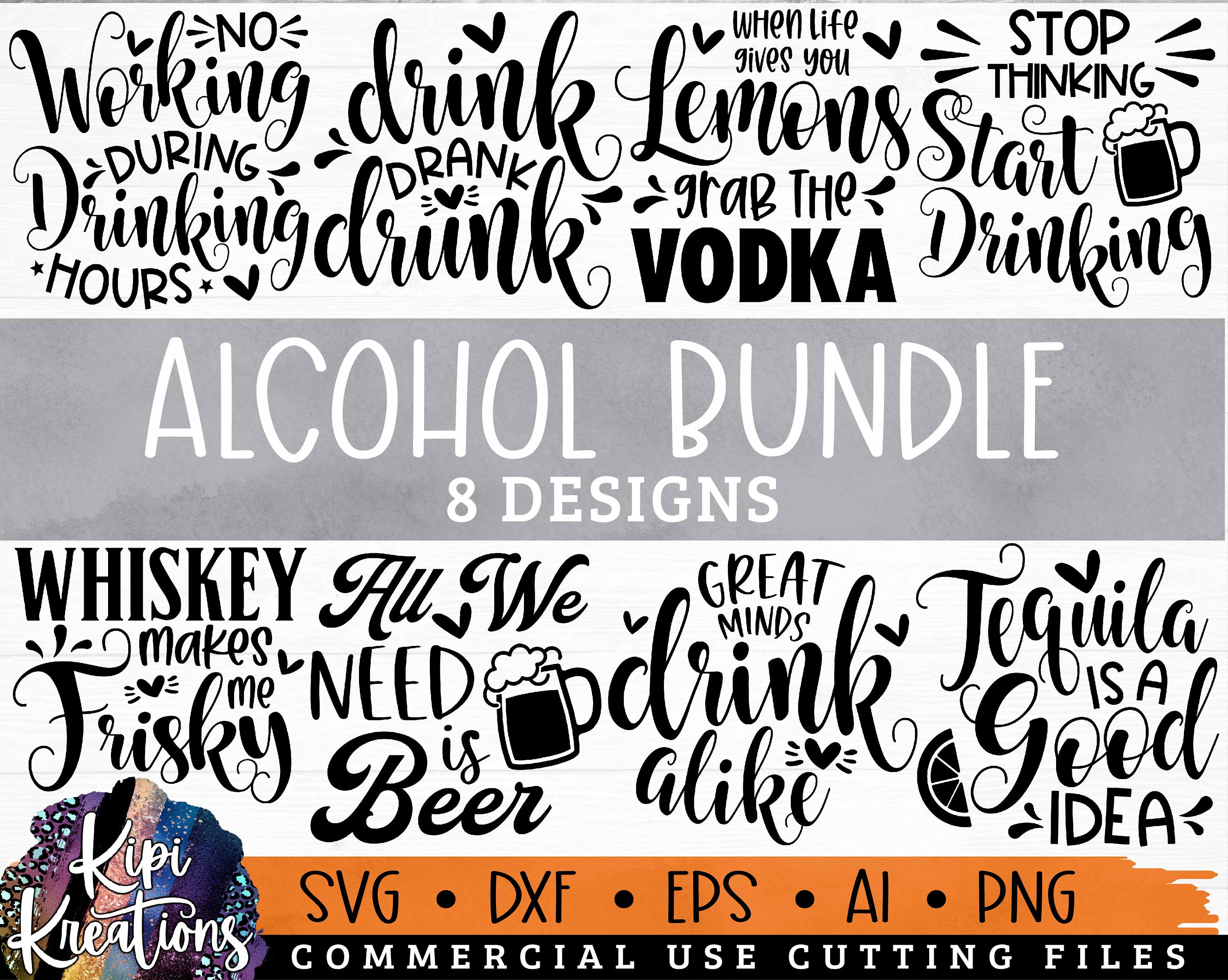 Alcohol Bundle SVG Alcohol SVG Drinking Svg Funny Quotes - Etsy Hong Kong