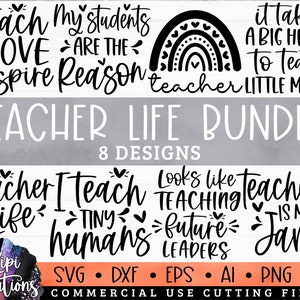 教師 SVG バンドル、教師生活 SVG、教師 SVG、学校 SVG、教師のインスピレーション、新学期、教師ギフト SVG、教師シャツ SVG、dxf、png