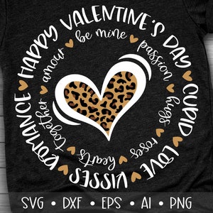 Valentines Day Svg, Valentines Day Quote Svg, Leopard Heart Svg, Be Mine Svg, Love Svg, Heart Svg, Eps, Dxf, Png