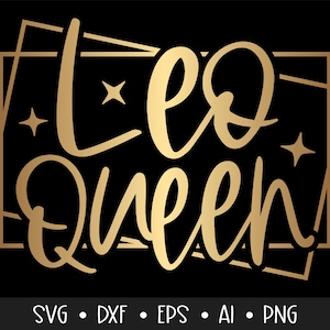 Leo Queen Svg, Zodiac Svg, Horoscope Svg, Birthday Queen Svg, My Birthday Svg, Afro Queen Svg, Black Woman Svg, Cut files Svg, Dxf, Png