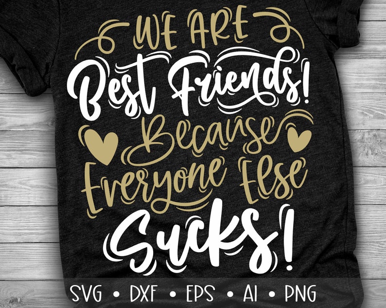 Ornamento Di Natale In Acciaio Inox 'We Are Best Friends Because Everyone Else Sucks' - Decorazione Divertente Per Amiche Del Cuore - 7,6 Cm