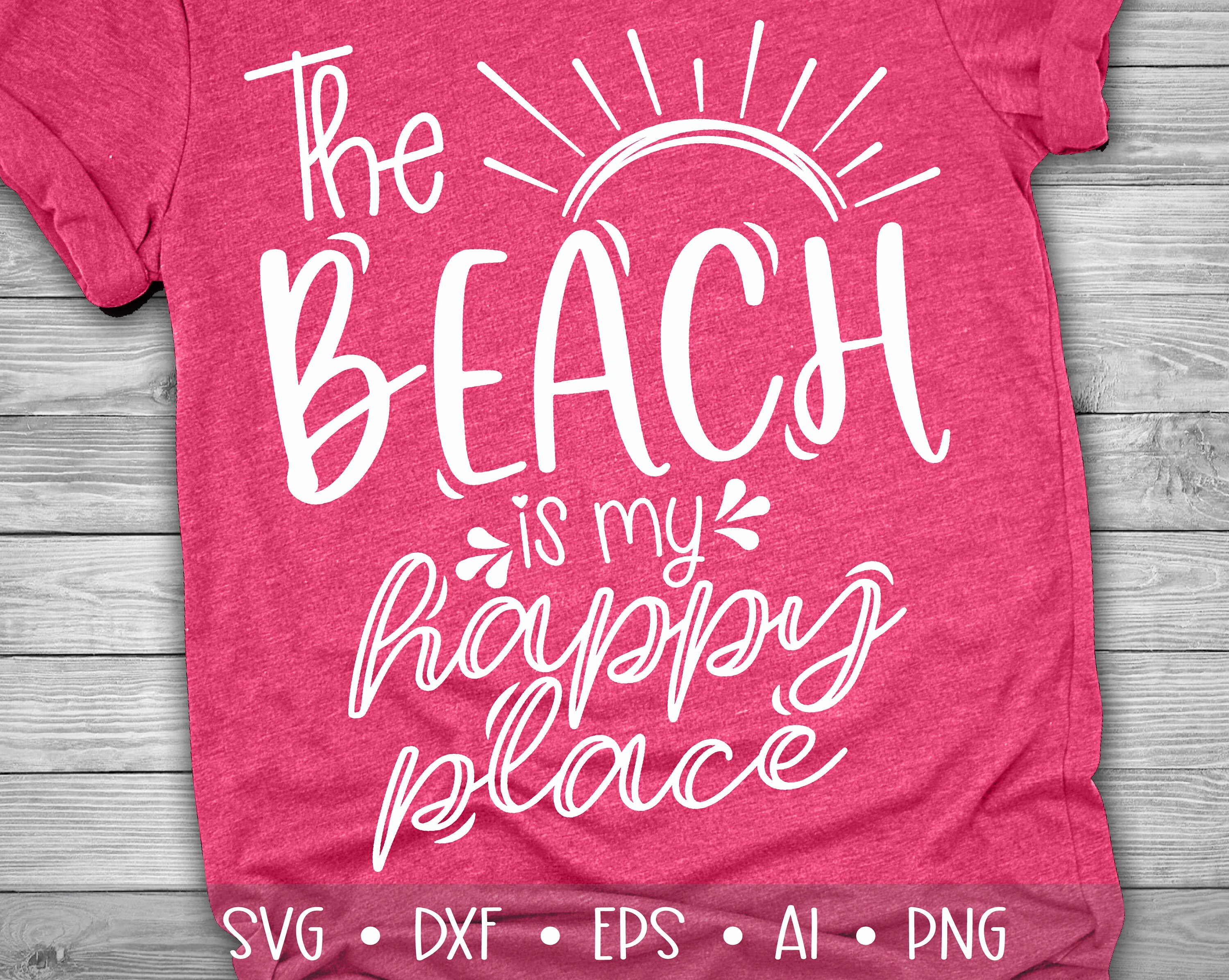 The Beach is My Happy Place Svg Happy Place Svg Beach Svg Etsy