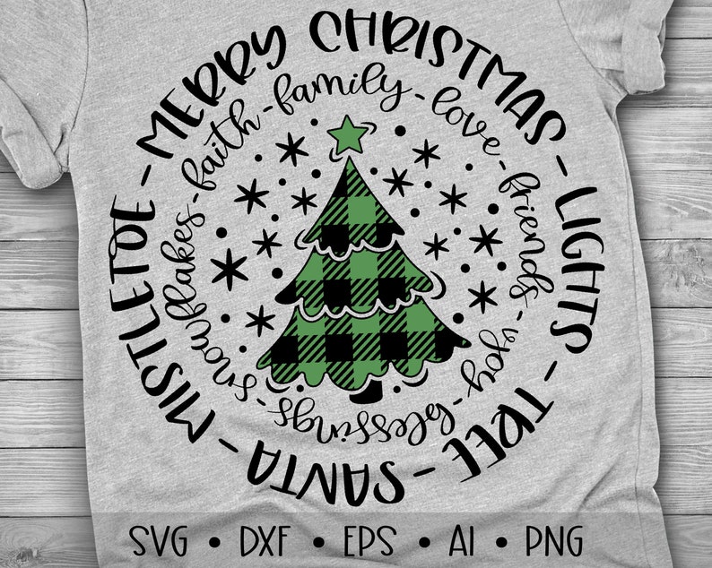 Download Buffalo Plaid Christmas Tree Svg Merry Christmas Svg Merry ...