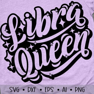 Libra Queen Svg, Birthday Queen Svg, It&#39;s My Birthday Svg, Afro Queen Svg, Black Woman Svg, Birthday Girl Svg, , Eps, Dxf, Png, , , , ,
