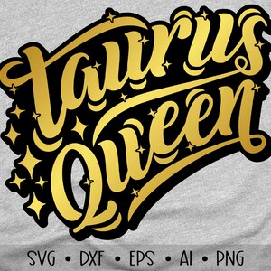 Taurus Queen Svg, Birthday Queen Svg, It&#39;s My Birthday Svg, Afro Queen Svg, Black Woman Svg, Birthday Girl Svg, , Eps, Dxf, Png, , , , ,