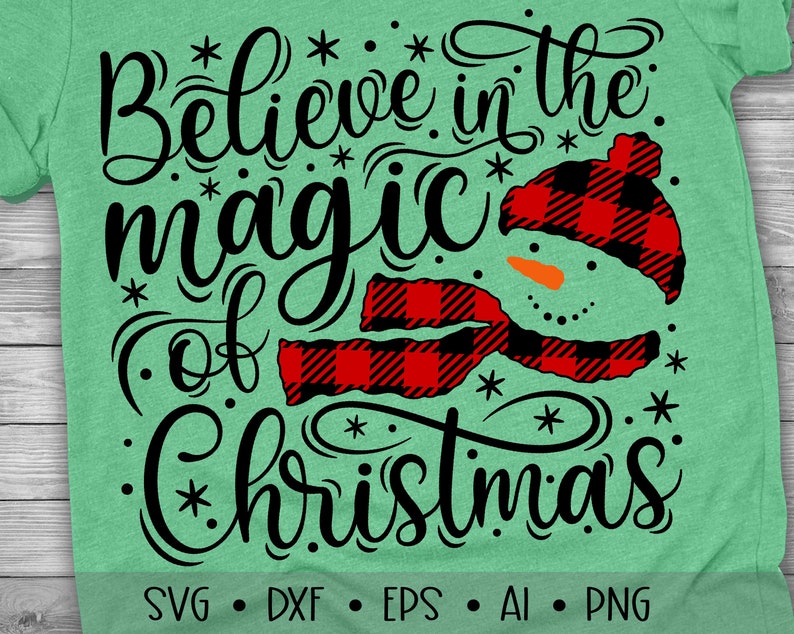 Download Believe in the Magic Of Christmas Svg Snowman Svg Merry | Etsy