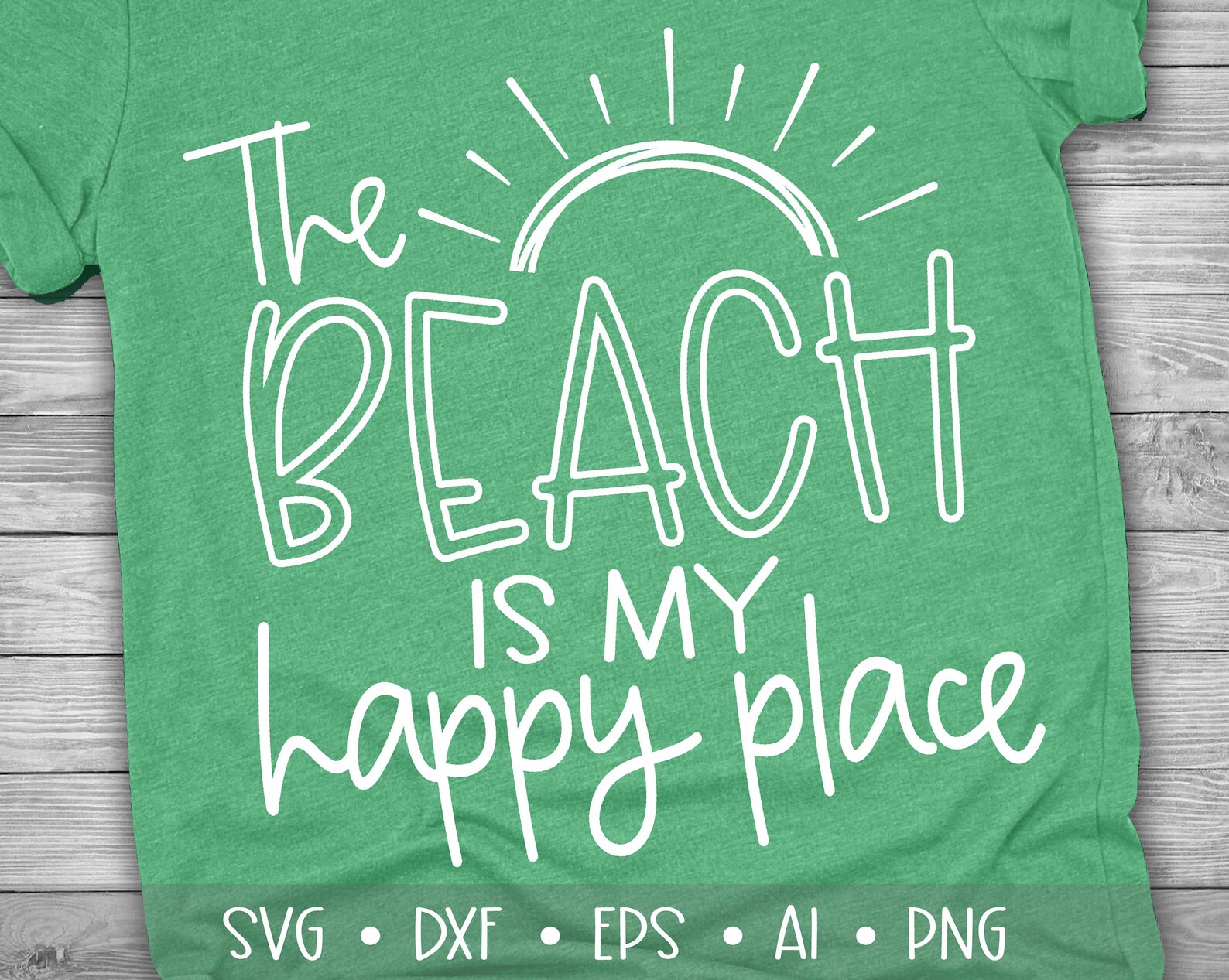 The Beach is My Happy Place Svg Happy Place Svg Beach Svg Etsy