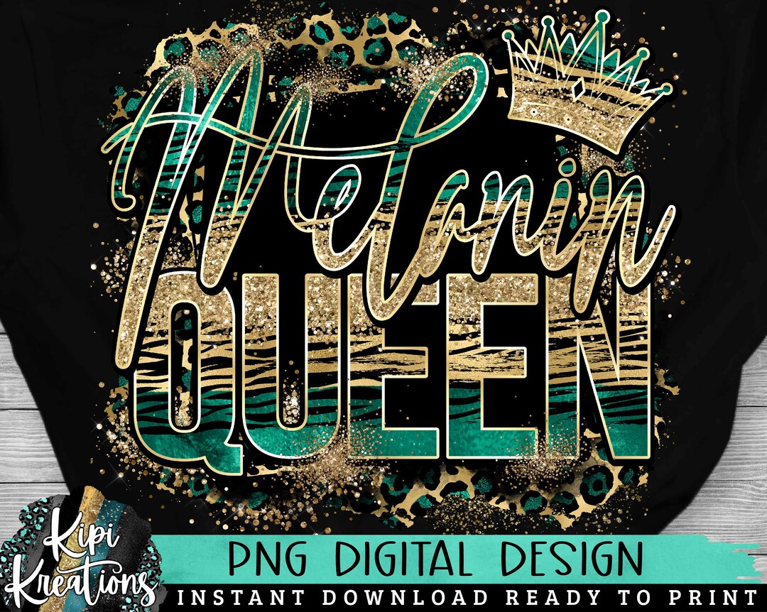 Melanin Queen PNG, Birthday Queen Png, Birthday Gold, Black Woman ...
