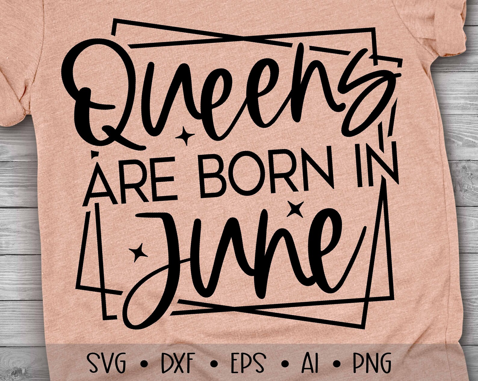 Queens are born in June Svg Birthday Svg June Queen Svg Etsy