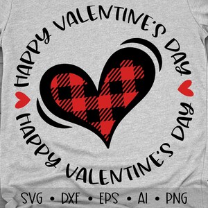 Happy Valentine&#39;s Day Svg, Valentine Day Quote Svg, Hugs and Kisses Svg, Love Svg, Heart Svg, Eps, Dxf, Png