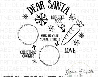 Download Santa Plate Svg Etsy PSD Mockup Templates